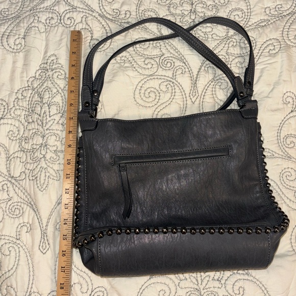 Jessica Simpson charcoal gray purse/shoulder bag, EUC - Picture 16 of 16
